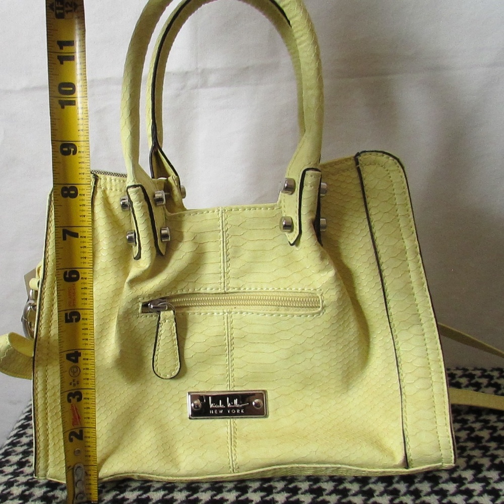 Nicole Miller Chelsea Satchel in "Sunshine Lemon Yellow" - Picture 10 of 11